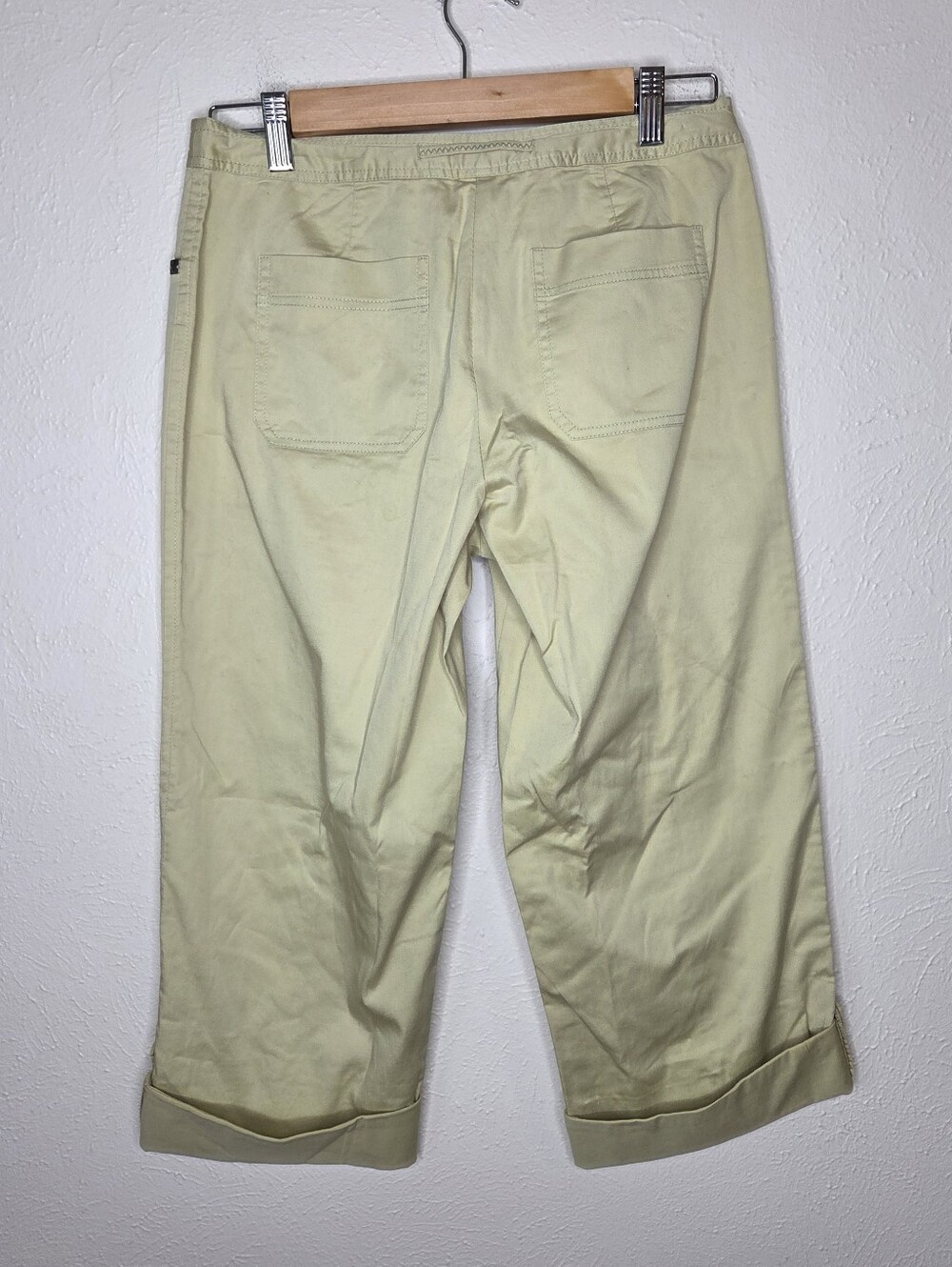 Tommy Bahama Stretch Sage Green Roll Up Capri Pants Size 4 Cropped Resort - Picture 5 of 10